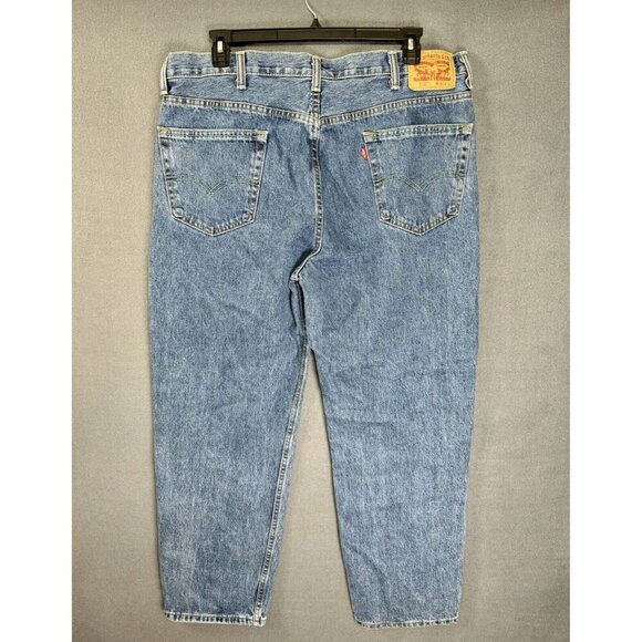 Levis 550 Jeans Mens 40x32 Blue Relaxed Slight Taper 100% Cotton Medium Wash - Picture 3 of 9